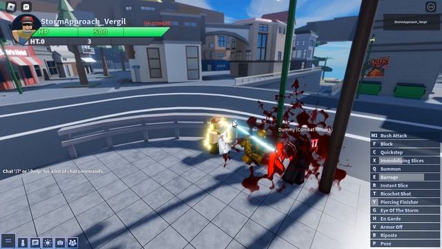[aut roblox] silver chariot combos смотреть онлайн