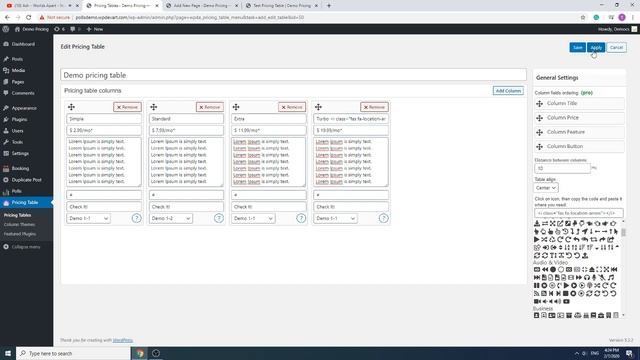 WordPress Pricing Table Builder plugin - Responsive Plan Tables смотреть онлайн