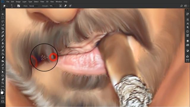 Allu Arjun Digital Painting In Photoshop Tutorials| Giants tutorials смотреть онлайн