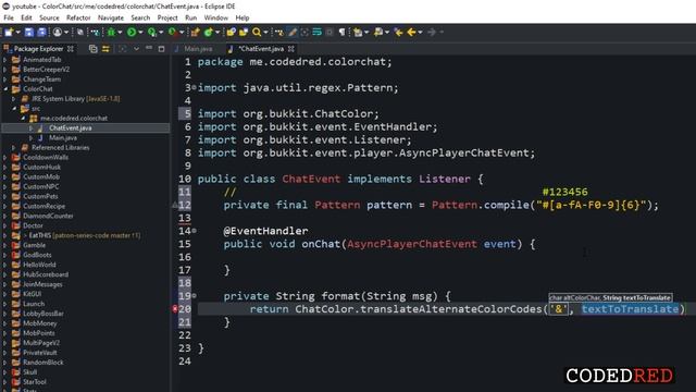 Advanced Spigot Coding | Hex Color Codes | (Ep. 9) Spigot 1.16