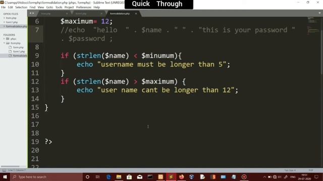 27 form Validation in php tamil | Session 27 | Quick Through смотреть онлайн