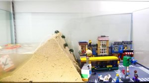 Dam Breach Experiment - Mini lego city tsunami