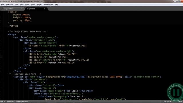 7 – Creating the Login Page Full membership website using Bootstrap & PHP Code смотреть онлайн