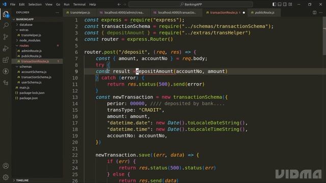 Full stack application | fixing issues in deposit function | express mongodb react смотреть онлайн