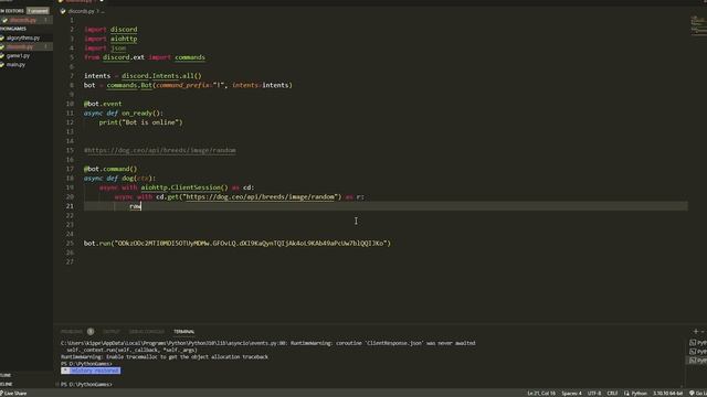 (Discord.py) How To Create a Dog API Command смотреть онлайн