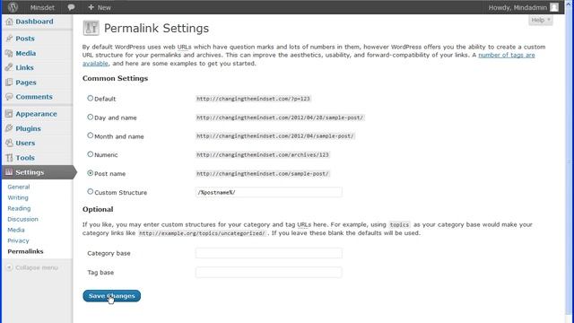 WordPress Permalinks Settings смотреть онлайн
