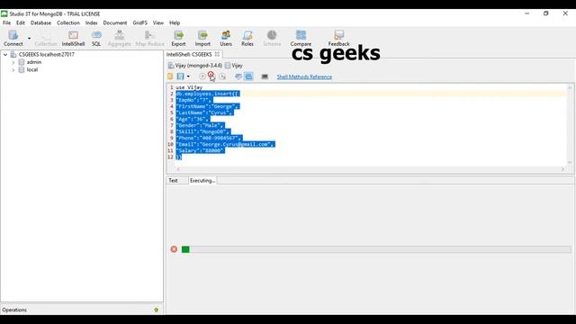 MongoDB Tutorial #3 Insert Documents ( हिन्दी) смотреть онлайн