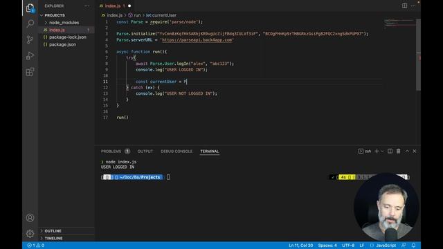 Get Current User with Node.JS смотреть онлайн