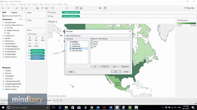 Tableau Tips and Tricks: Create User Filter - Row level security смотреть онлайн