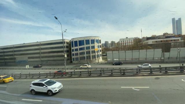 Поездка на электропоезде ЭШ2 (Евразия) от станции «Славянский Бульвар» до Белорусского Вокзала. смотреть онлайн