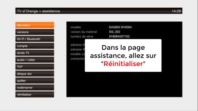 Comment réinitialiser décodeur Orange TV UHD смотреть онлайн