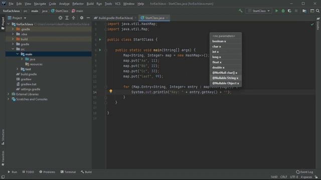Java: loop a Map смотреть онлайн