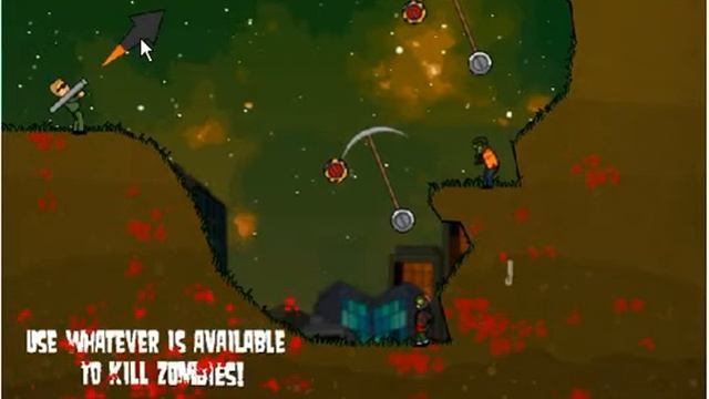 Free Flash Game - Flaming Zombooka смотреть онлайн
