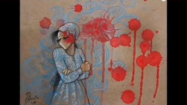 "Sin igual tristeza " Poema, Daniel Beninati. Obra pictórica,Shamsia Hassani. Voz, Marinela Escobar смотреть онлайн