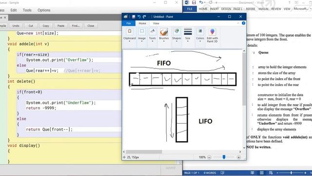 ISC 2017 Queue and Full Program on topic Queue in Java with output. смотреть онлайн