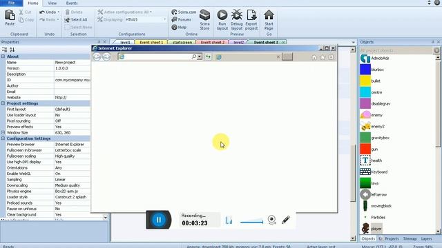 kill enemy by firing bullet feature in construct 2 | game development tutorials in hindi смотреть онлайн