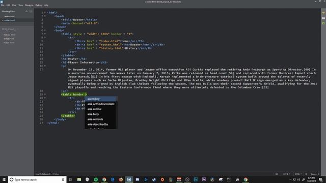 Web Design I - HTML Project 2 - Table Page смотреть онлайн