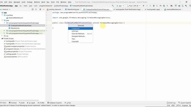 How to send Push Notification (cloud messaging) from Firebase console to your Android App? смотреть онлайн