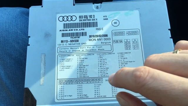 Audi A4 RNS-E nachrüsten / Teil2 Umbau auf RNS-E смотреть онлайн