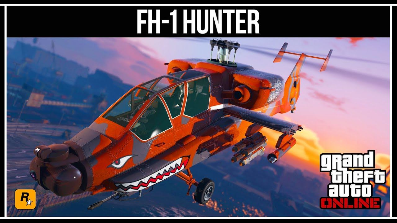 GTA Online: Боевой вертолёт FH-1 HUNTER смотреть онлайн
