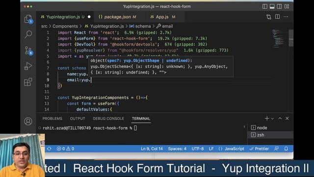 react hook form tutorial with Yup Integration in Hindi | Step-by-Step Tutorial #46 смотреть онлайн