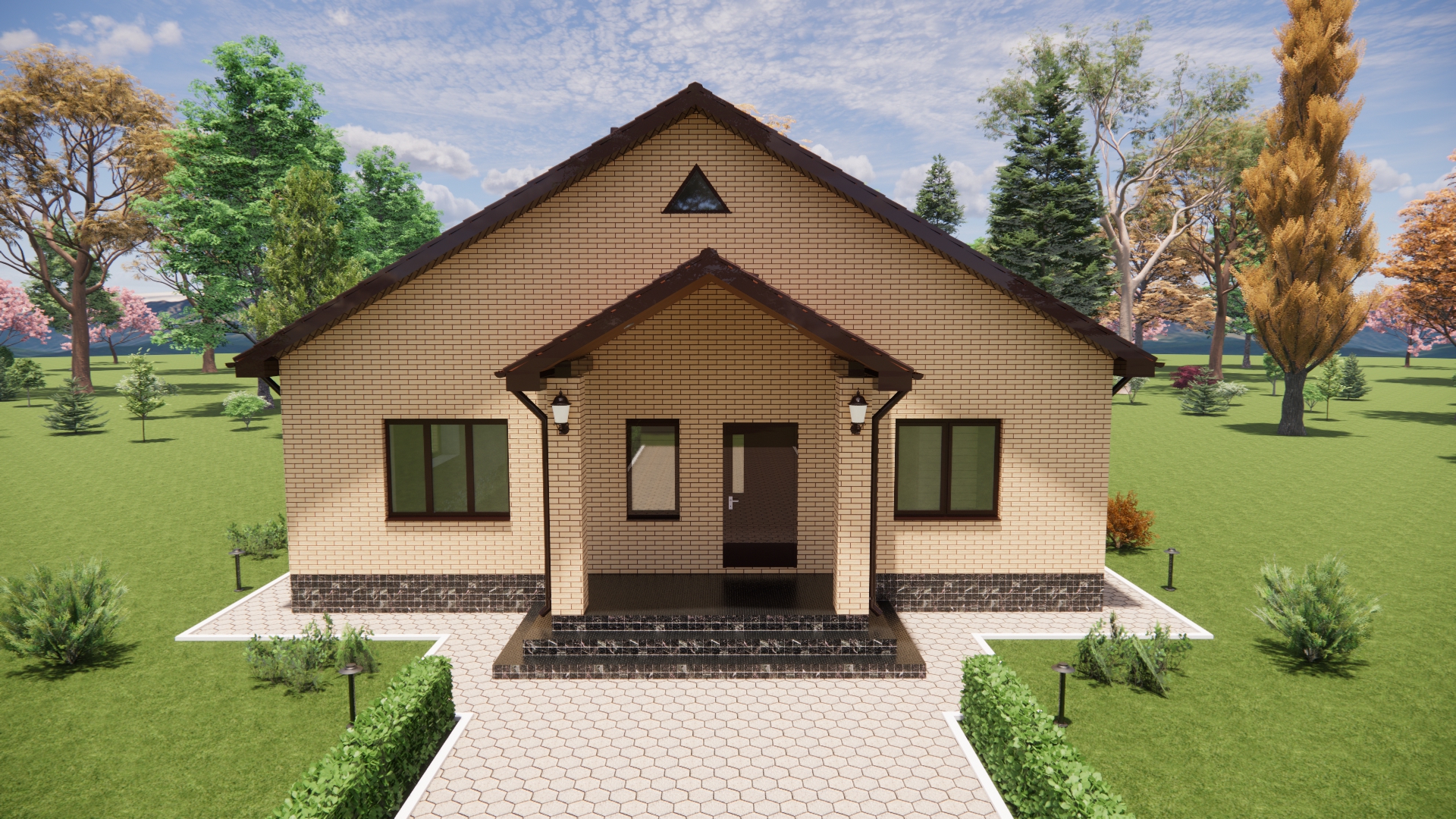 Проект одноэтажного дома S=99 м.кв.
#Проектированиедомов смотреть онлайн