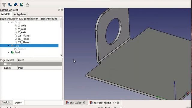 FreeCAD Bending a Sheet or Steelplateas Unfolt it to Sketch смотреть онлайн