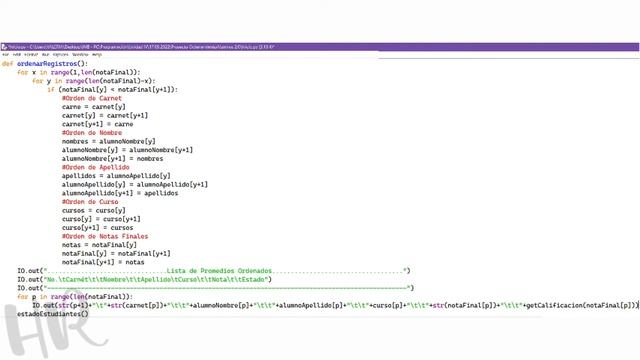Bubble Sort Python / versión 2.0 (Registro , consulta y actualización de datos en listas ) смотреть онлайн