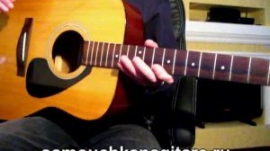 Как опустить струны на акустической гитаре, если вклеенный гриф