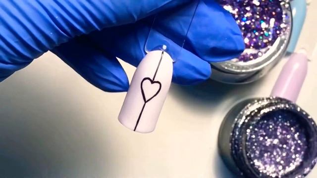 Дизайн маникюр ноготь. Мк дизайн ногтей. Как легко нарисовать сердце гель краской смотреть онлайн