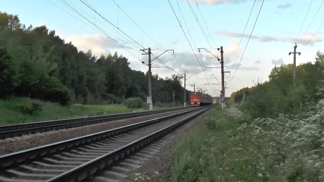 Электропоезд ЭР2Р-7064 перегон Голицыно - Петелино смотреть онлайн