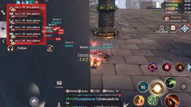 FIVE vs TWO (Perfect World Fly With Me Realm War) 16/05/2021 смотреть онлайн