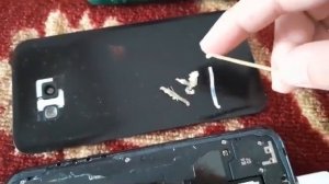 V #56 Samsung Чистка задней части крышки от клея