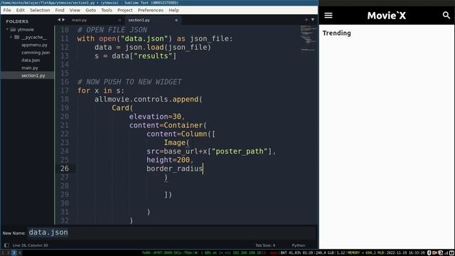 Flet tutorial design - Movie App Design смотреть онлайн
