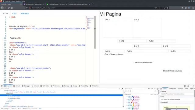 Sistema de grilla de bootstrap y flexbox en CSS смотреть онлайн