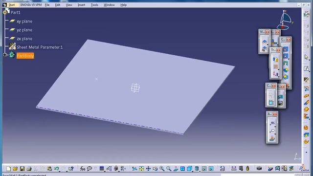 Catia V5 Tutorial|Bridge Stamp|Sheetmetal Workbench смотреть онлайн
