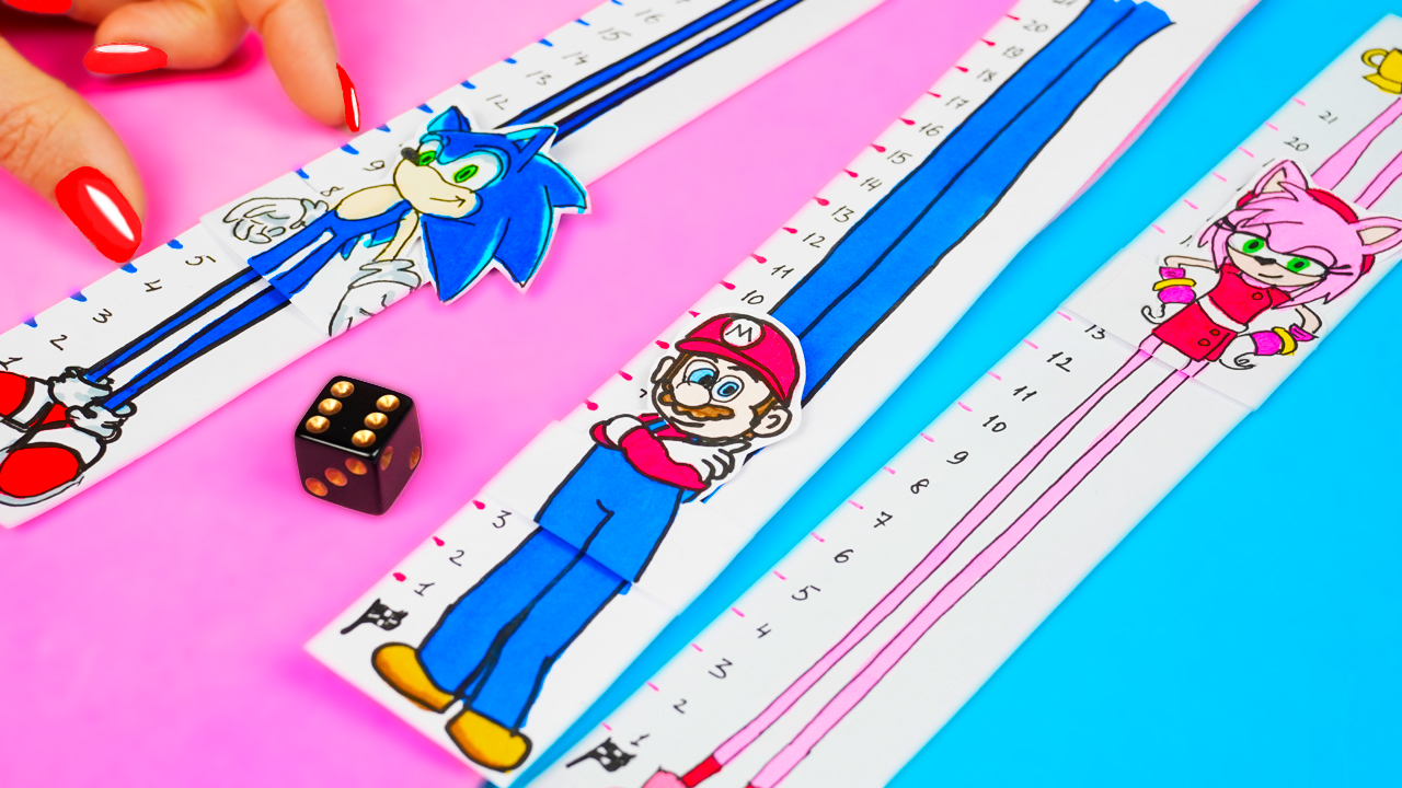 Sonic VS Mario Настольные Бумажные игры Поделки из бумаги смотреть онлайн