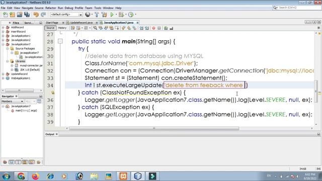 delete data from java mysql | simple example to delete record from database using jdbc mysql in jav смотреть онлайн