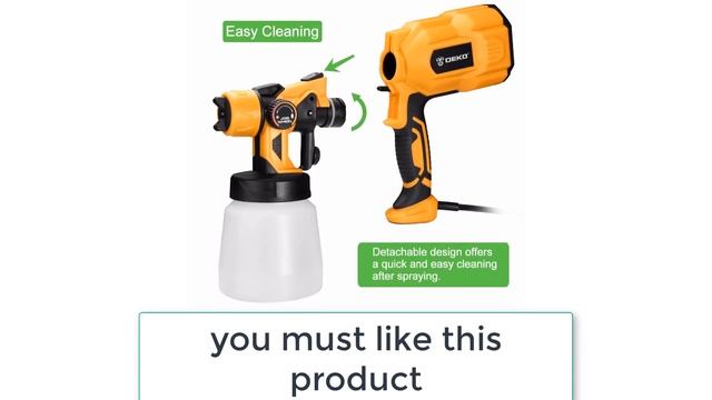 Best Paint Sprayer | DEKO DKSG55K1 High Power Paint Sprayer Review смотреть онлайн