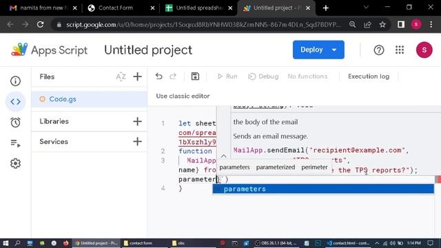 Create a Working Contact Form Using HTML - CSS - JavaScript And AppScript | HTML Form to Email смотреть онлайн