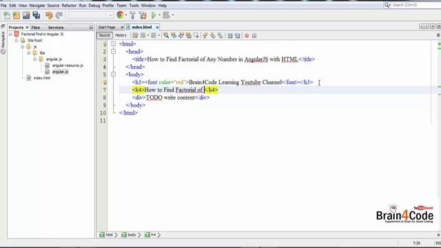 How to Find Factorial of Any Number in AngularJS with HTML | Hindi | Learn AngularJS HTML смотреть онлайн