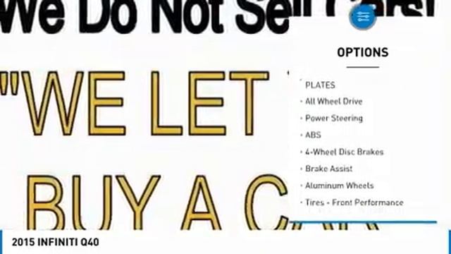 2015 INFINITI Q40 804254