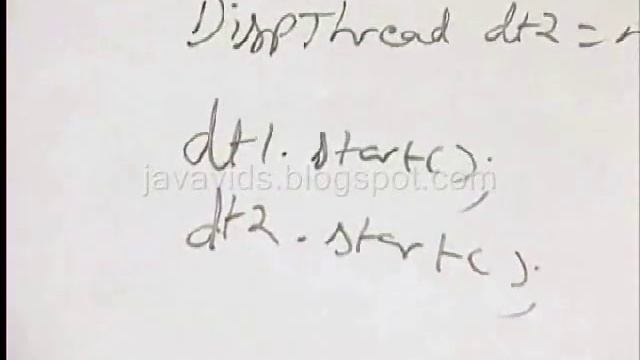 Java : Multi Threading Example смотреть онлайн