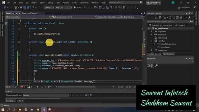 How To Connect Access DB in Visual Studio 2022 ?? | Visual Studio 2022 ❤️ | Sawant Infotech ❤️ смотреть онлайн