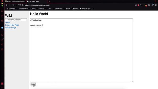 CS50's Web Programming with Python and JavaScript - Project 1 "Wiki" 2020 смотреть онлайн