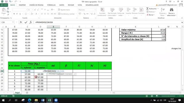 ? Tabla de Frecuencias para Datos Agrupados en Excel ? смотреть онлайн