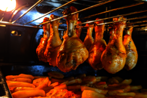 голени в духовке в духовке с картофелем