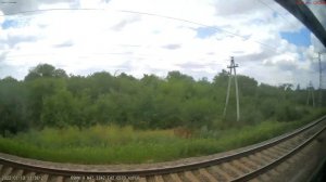 Железная дорога Куберле - Ремонтная - Котельниково  (вид из окна поезда, северная сторона) (СКЖД)