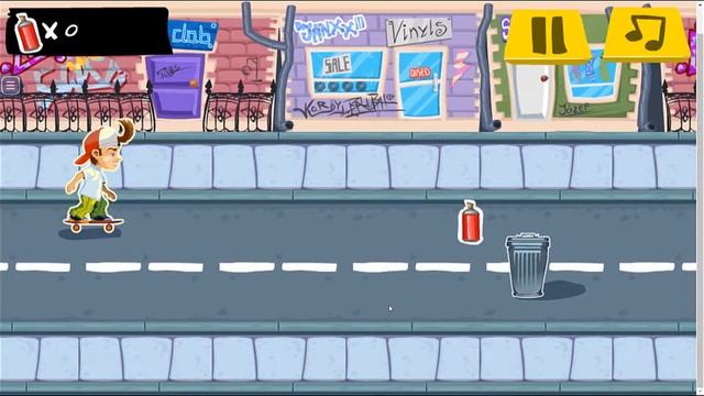 ГОНКИ НА СКЕЙТЕ: игра на телефон Skater Dude смотреть онлайн