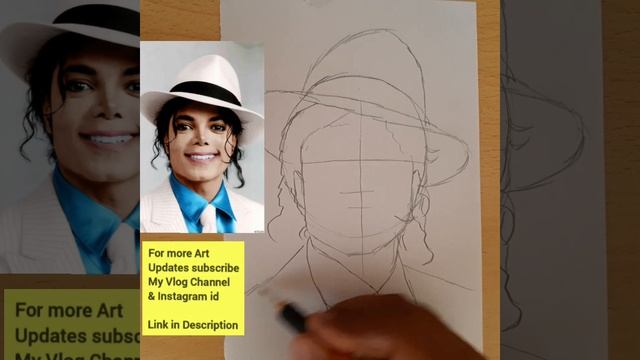 very easy - Michael Jackson drawing | Michael Jackson | outline drawing | portrait смотреть онлайн